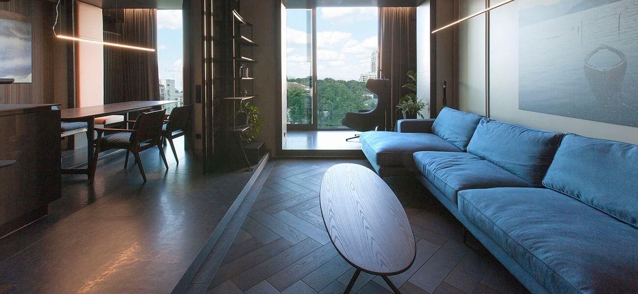 Приватні апартаменти з м'якими меблями від Delavega