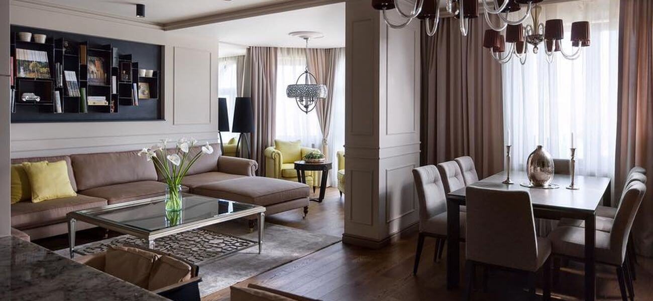 Приватний інтер'єр з меблями Delavega