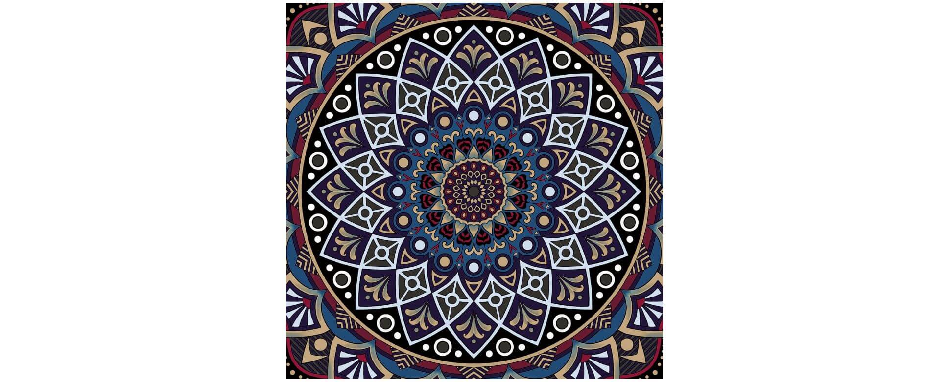 Mandala on canvas M2 - 1