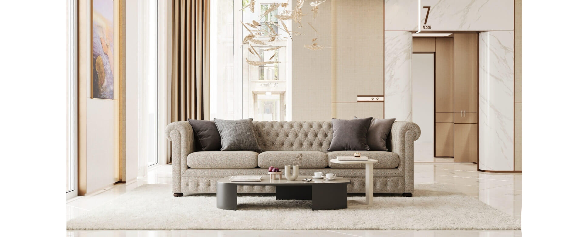 Sofa Chesterfield - 14