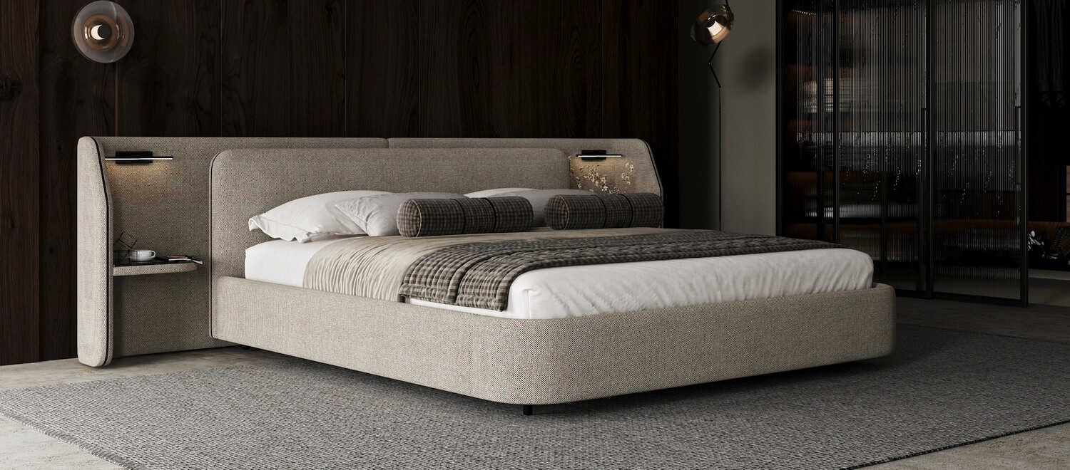 Beds with Wide Headboards by Delavega